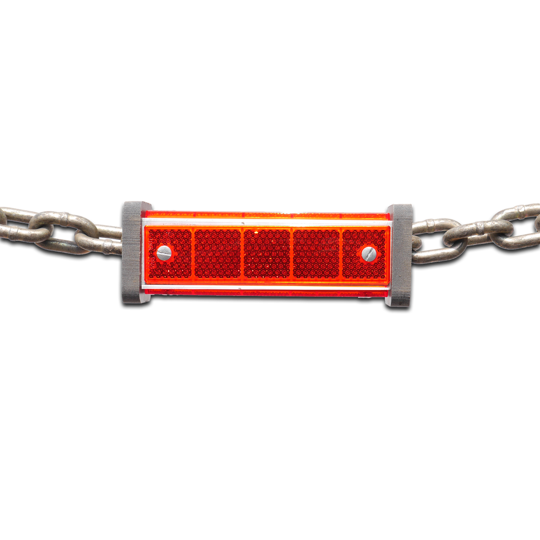 Red chain reflector