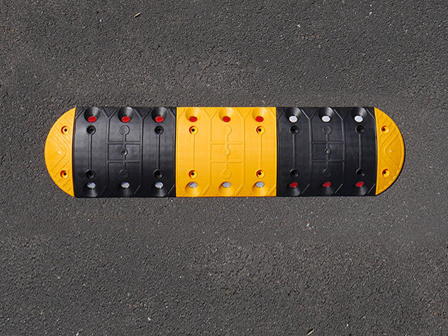 Speed Bumps All Sizes, Fully Modular Alternating Yellow & Black